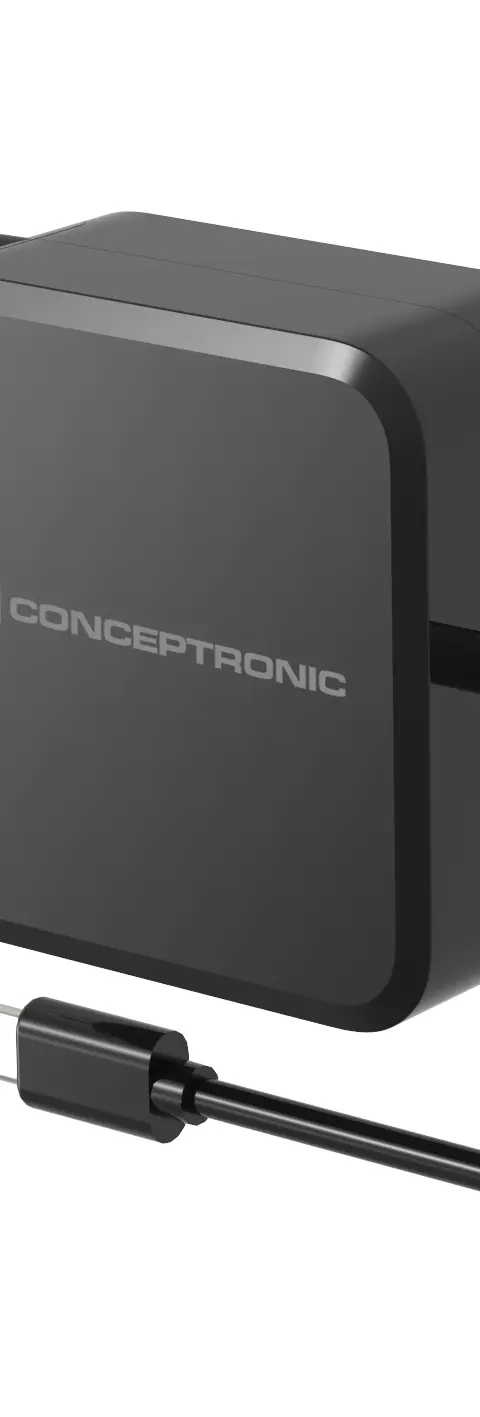 Conceptronic OZUL05BE mobile device charger Universal Black AC Indoor