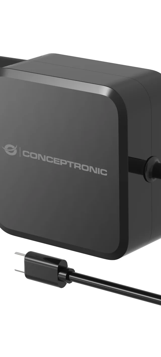 Conceptronic OZUL05BE mobile device charger Universal Black AC Indoor