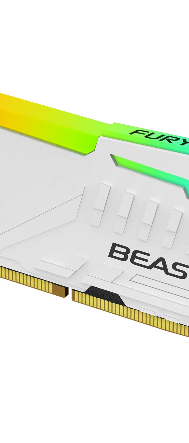Kingston Technology FURY Beast 32GB 6400MT/s DDR5 CL32 DIMM White RGB EXPO