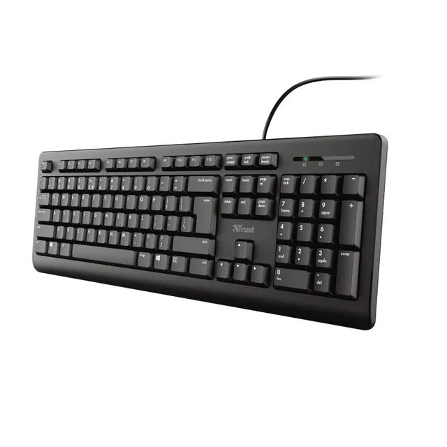 Trust Primo keyboard Office USB Portuguese Black