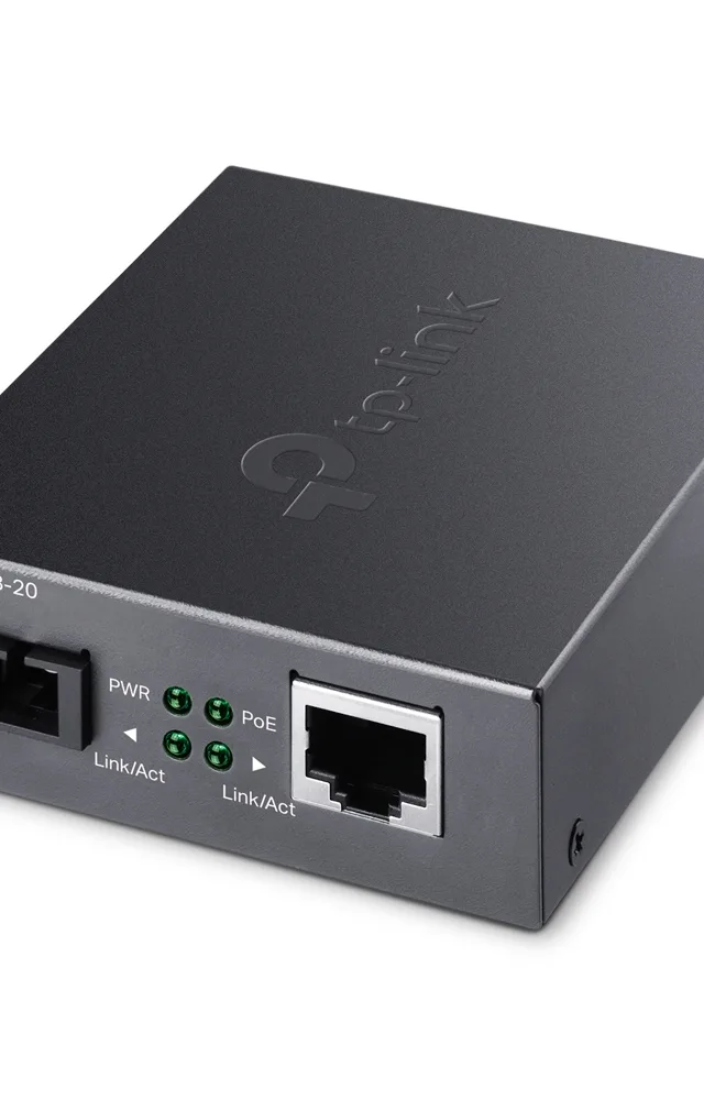 TP-Link 10/100Mbps WDM Media Converter with 1-Port PoE