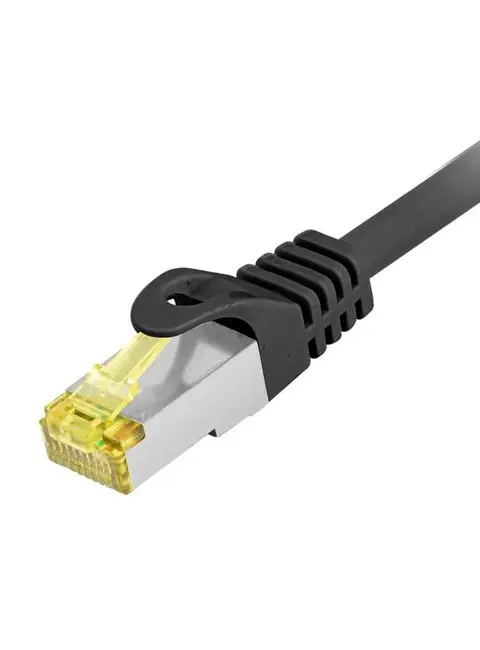 Equip Cat.6A S/FTP Outdoor Patch Cable, 0.5m, Black