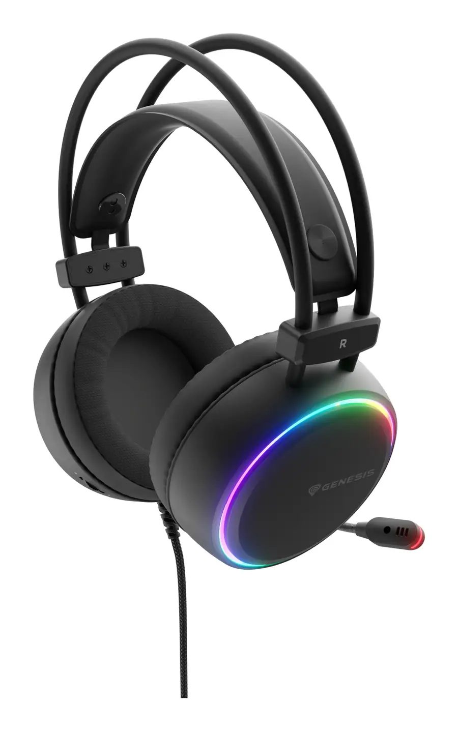 GENESIS NSG-2307 headphones/headset Wired Head-band Gaming USB Type-A Black