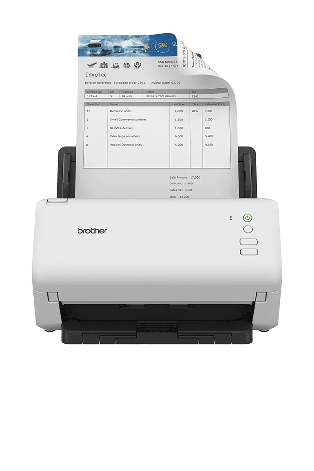 Brother ADS-4100 scanner ADF scanner 600 x 600 DPI A4 Black, White