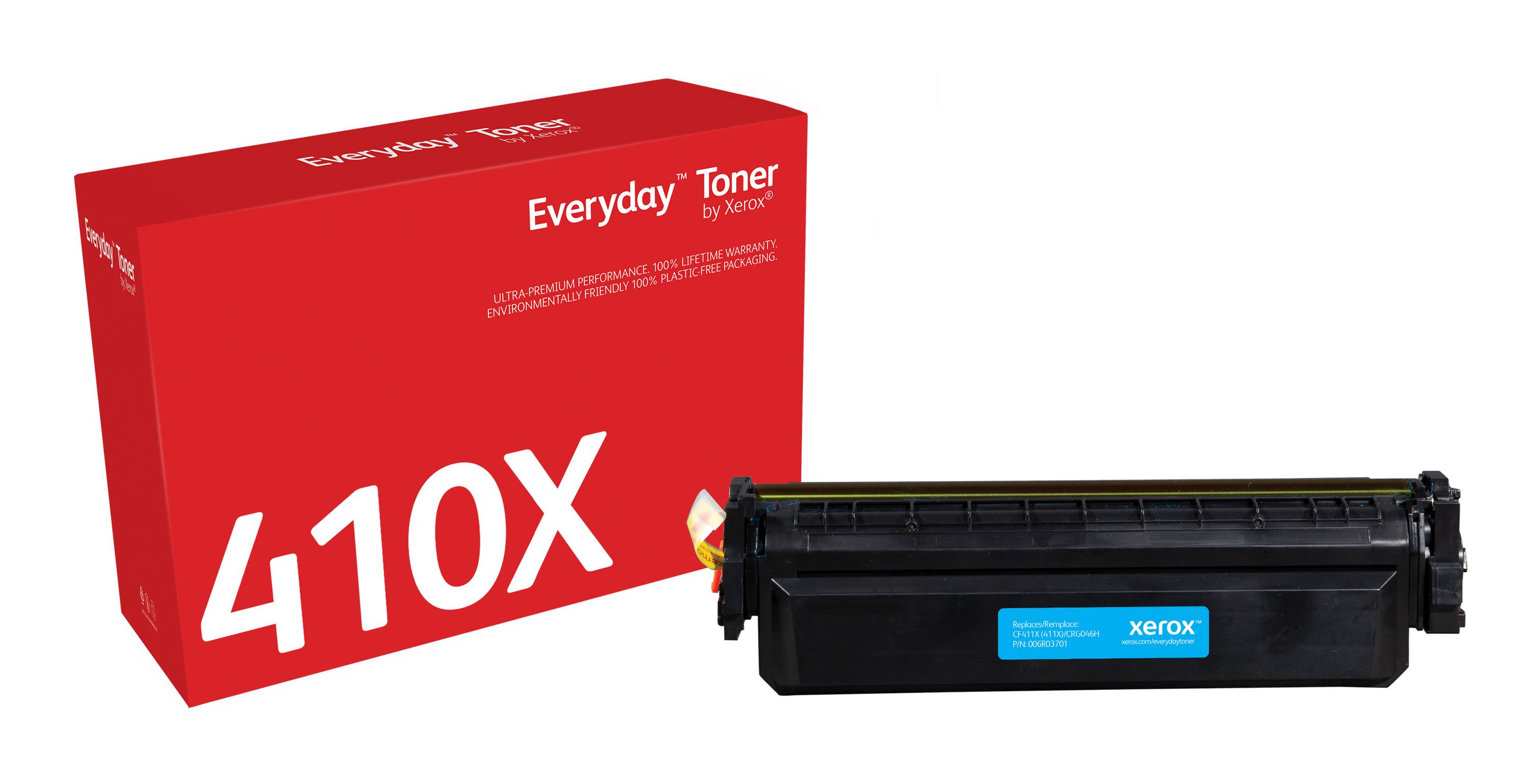 Everyday™ Cyan Toner by Xerox compatible with HP 410X (CF411X), High capacity