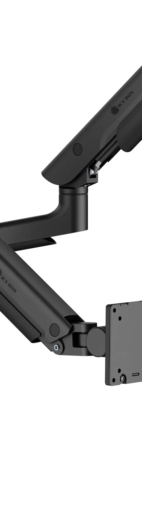 ICY BOX IB-MS702-T monitor mount / stand 144.8 cm (57") Desk Black