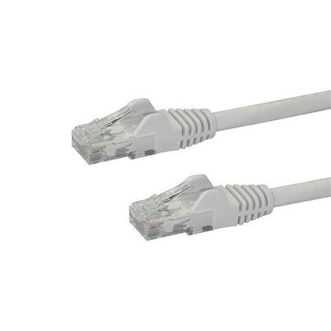 StarTech.com 50cm CAT6 Ethernet Cable - White CAT 6 Gigabit Ethernet Wire -250MHz 100W PoE RJ45 UTP Network/Patch Cord Snagless w/Strain Relief Individually Tested