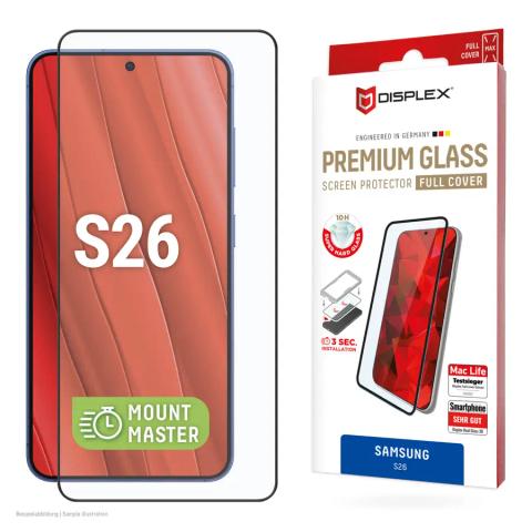 Displex Premium Screen Protector (Full Cover, 10H) for Samsung S26, Full Cover