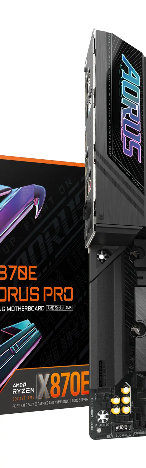 GIGABYTE X870E AORUS PRO Motherboard - Supports AMD Ryzen 9000 CPUs, 16+2+2 Phases Digital VRM, up to 8000MHz DDR5 (OC), 3xPCIe 5.0 + 1xPCIe 4.0,Wi-Fi 7, 2.5GbE LAN, USB 4