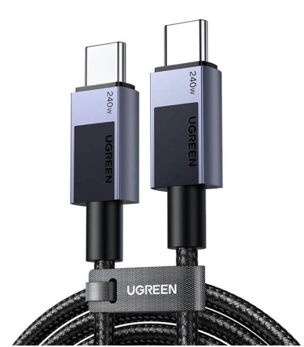 Ugreen 45068 USB cable 2 m USB C 0.48 Gbit/s 240 W Black, Grey