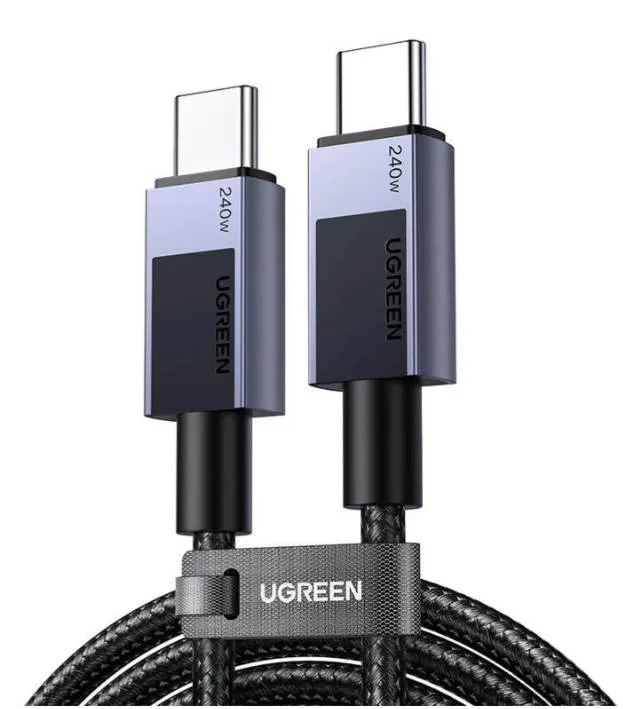 Ugreen 45068 USB cable 2 m USB C 0.48 Gbit/s 240 W Black, Grey