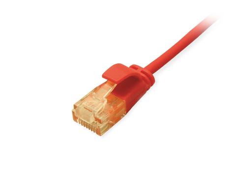 Equip Cat.6A U/UTP Slim Patch Cable, 0.5m, Red