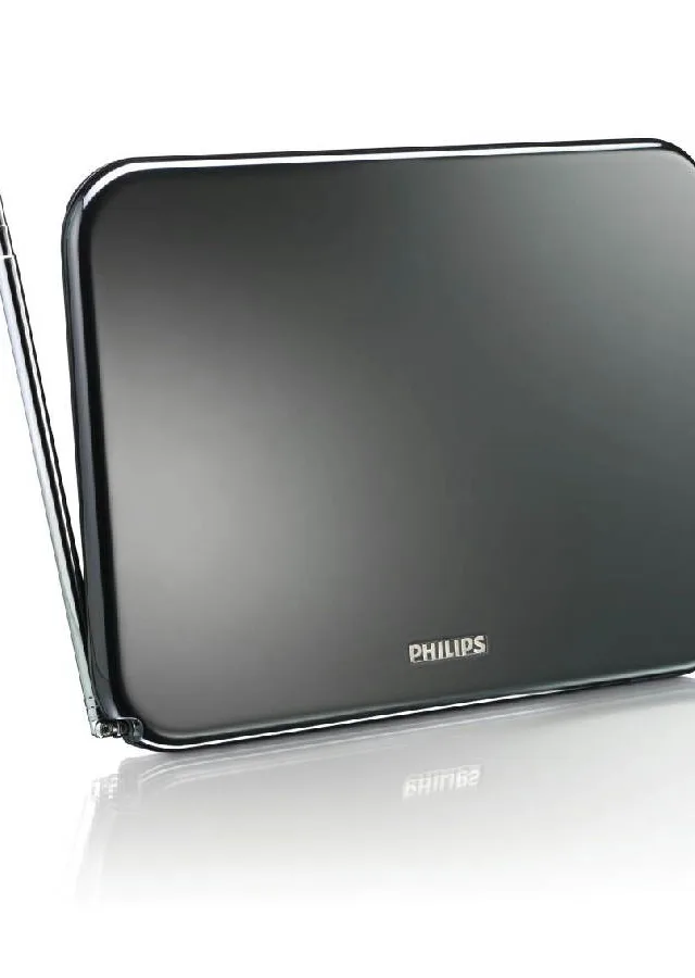 Philips SDV6224/12 Digital-TV-Antenne Indoor 42dB HDTV UHF VHF UKW 75 Ohm Koaxial 180cm Cable