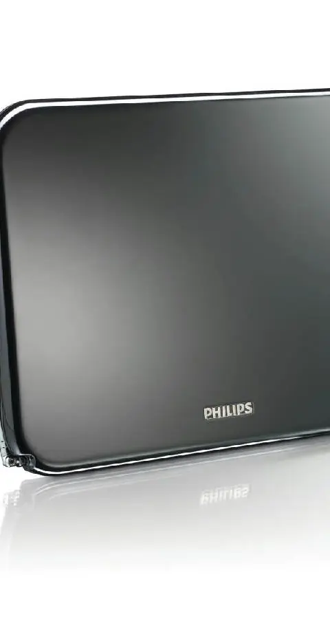 Philips SDV6224/12 Digital-TV-Antenne Indoor 42dB HDTV UHF VHF UKW 75 Ohm Koaxial 180cm Cable