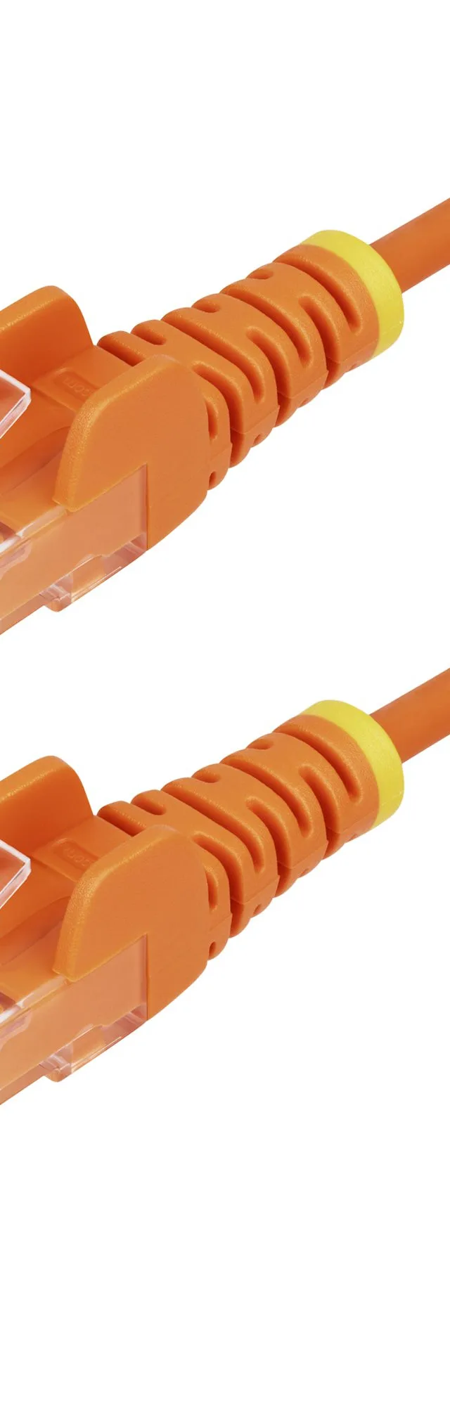 StarTech.com 1m Orange Slim CAT6 Ethernet Cable, Snagless, 100W PoE, UTP, LSZH, 28AWG Pure Bare Copper Wire, Slim RJ45 Network Patch Cord w/Strain Reliefs, Individually Tested