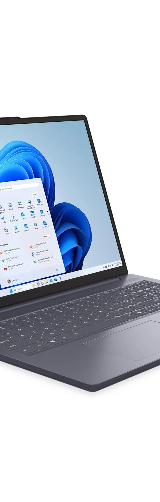 Lenovo IdeaPad Slim 3 16IRH10R Intel Core 5 210H Laptop 40.6 cm (16") WUXGA 16 GB DDR5-SDRAM 1 TB SSD Wi-Fi 7 (802.11be) Windows 11 Home German Grey