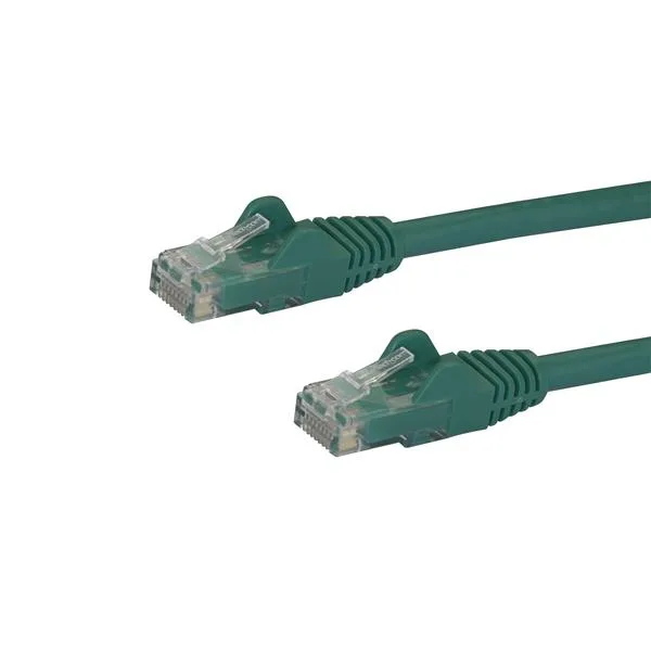 StarTech.com 10m CAT6 Ethernet Cable - Green CAT 6 Gigabit Ethernet Wire -250MHz 100W PoE RJ45 UTP Network/Patch Cord Snagless w/Strain Relief Individually Tested