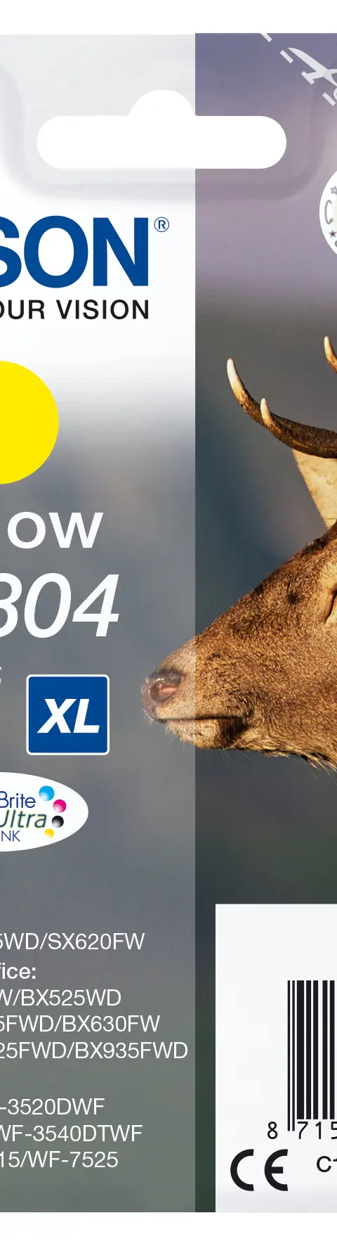 Epson Stag Singlepack Yellow T1304 DURABrite Ultra Ink