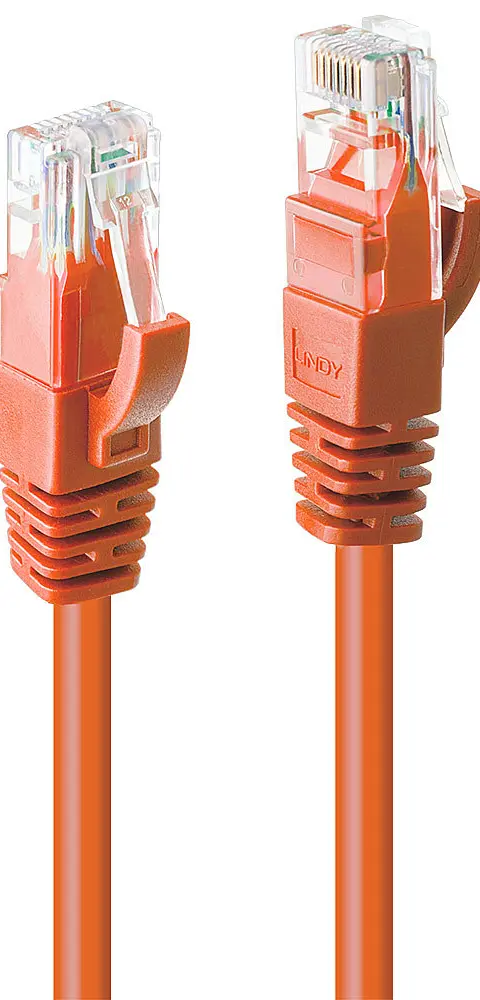Lindy 5m Cat.6 U/UTP Network Cable, Orange