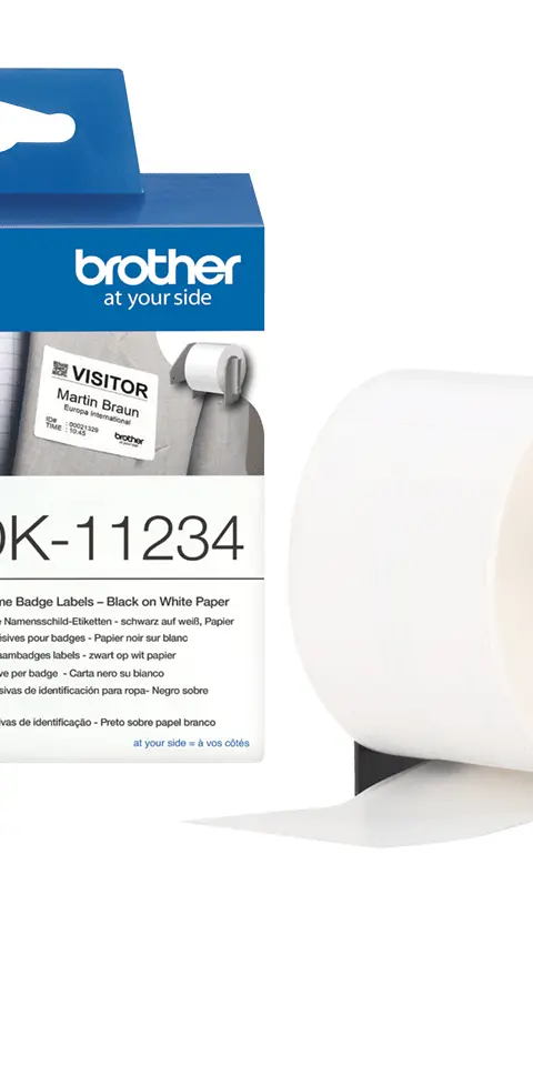 Brother DK-11234 printer label White Self-adhesive printer label