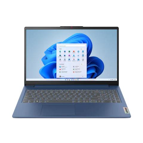 Lenovo IdeaPad Slim 3 15AMN8 AMD Ryzen™ 5 7520U Laptop 39.6 cm (15.6") Full HD 16 GB LPDDR5-SDRAM 512 GB SSD Wi-Fi 6 (802.11ax) Windows 11 Home German Blue