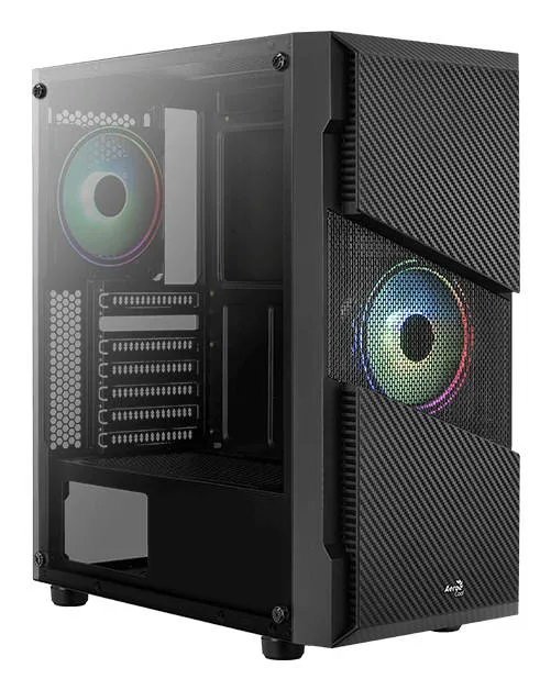 AeroCool Geh Midi Menace RGB/TG Black MicroATX/ATX/MiniITX