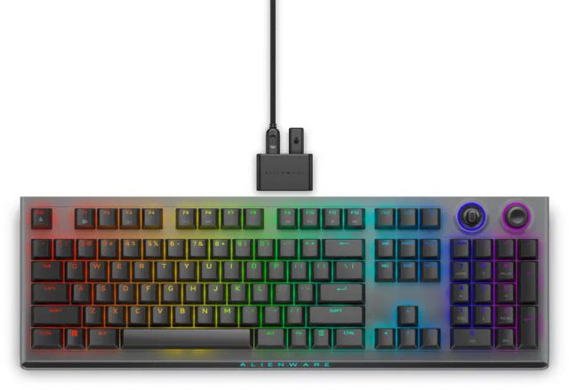 Alienware Tri-Mode AW920K keyboard Gaming USB + RF Wireless + Bluetooth Grey