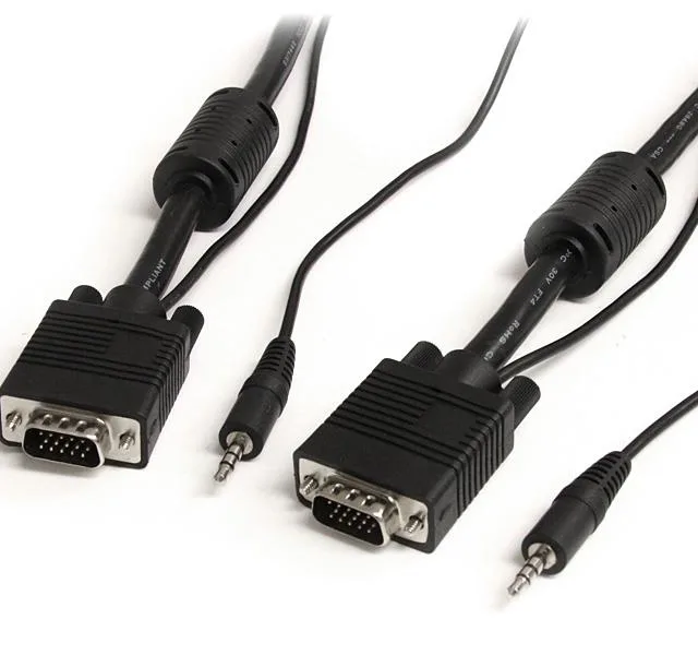 StarTech.com 2m Coax High Resolution Monitor VGA Cable with Audio HD15 M/M