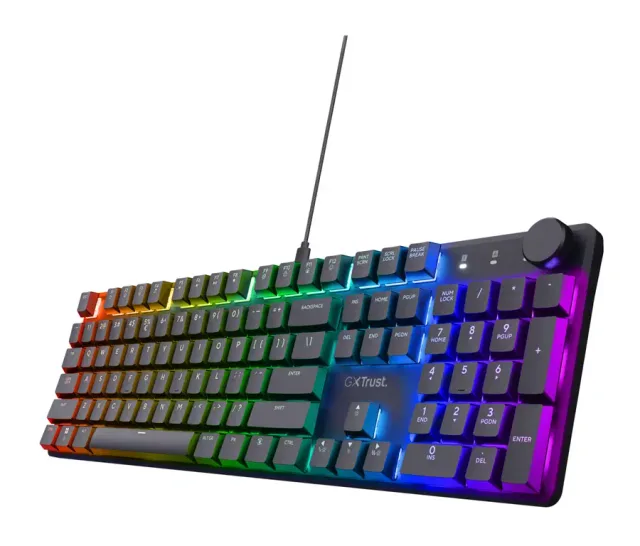 Trust GXT 866 Torix keyboard Gaming USB QWERTZ German Black