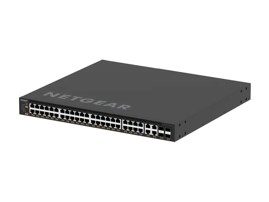 NETGEAR M4350-44M4X4V Managed L3 2.5G Ethernet (100/1000/2500) Power over Ethernet (PoE) 1U Black