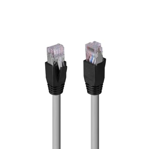 Lindy 60m Cat.6A U/FTP LSZH Solid Core Network Cable, Grey