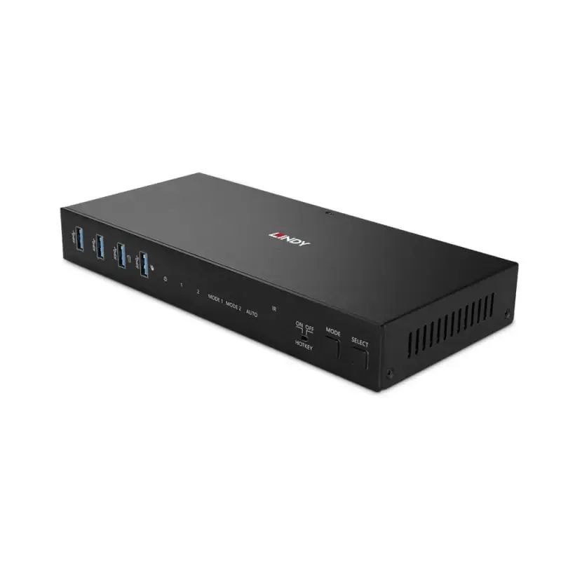Lindy 2 Port Dual Head HDMI 4K60, USB 3.0 KVM Switch