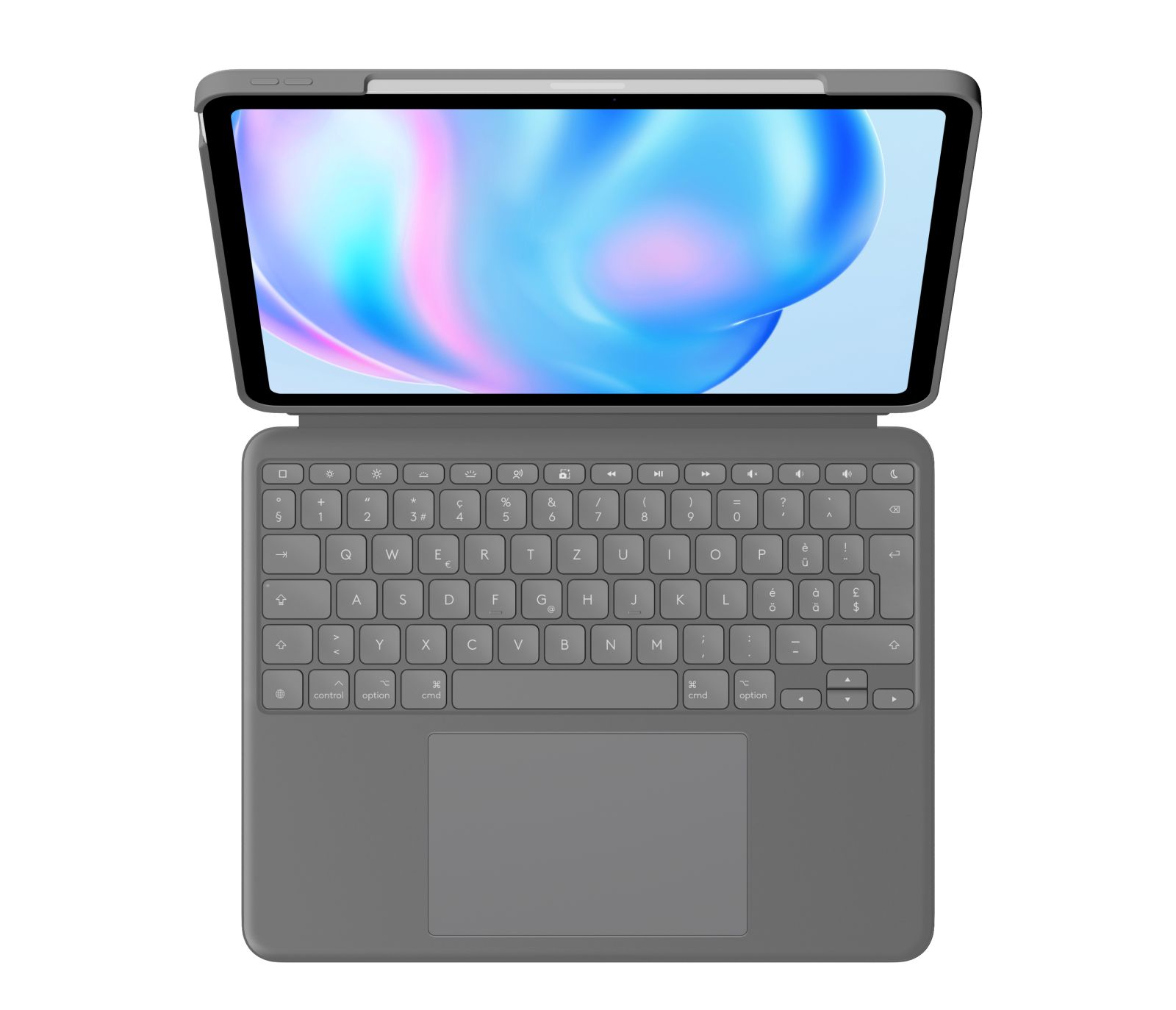 Logitech Combo Touch QWERTZ Swiss Smart Connector Grey
