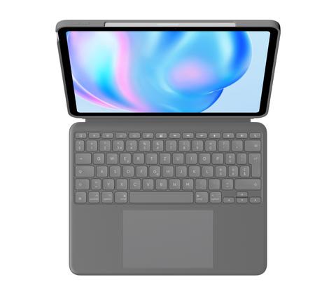 Logitech Combo Touch QWERTZ Swiss Smart Connector Grey