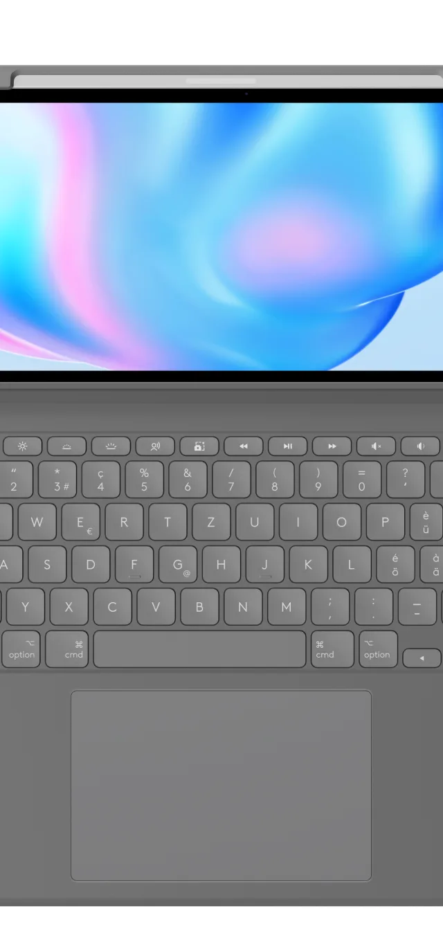 Logitech Combo Touch QWERTZ Swiss Smart Connector Grey
