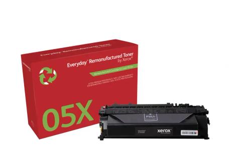 Everyday™ Mono Remanufactured Toner by Xerox compatible with HP 05X (CE505X), High capacity