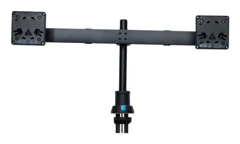 R-Go Tools Smartbar R-Go Monitor arm, adjustable, for two monitors, 3-12 kg load capacity, 100% circular, black