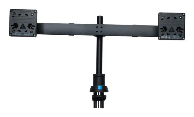 R-Go Tools Smartbar R-Go Monitor arm, adjustable, for two monitors, 3-12 kg load capacity, 100% circular, black