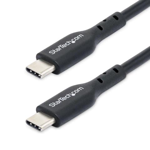 StarTech.com 1m (3.3ft) USB-C Charging Cable 2-Pack, USB C Cable, USB 2.0 Type-C Laptop Charger Cord, 60W 3A Power Delivery, TPE Jacket, USB-C Data Transfer Cable, M/M