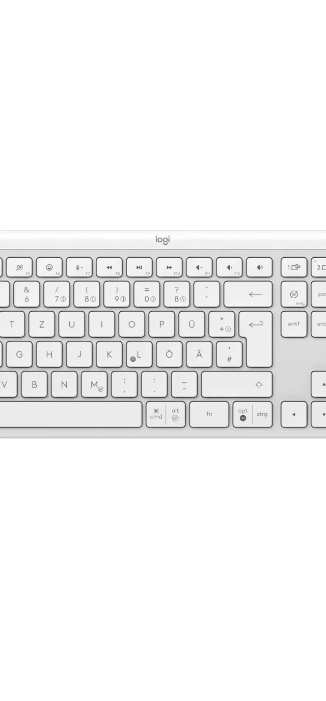 Logitech 920-012452 keyboard Office RF Wireless + Bluetooth QWERTZ German White