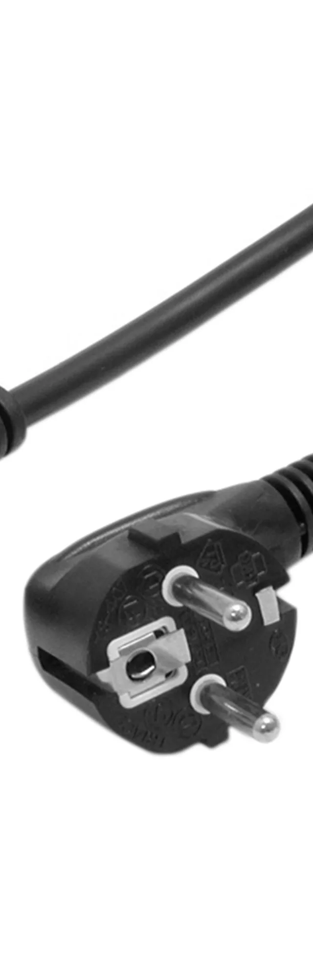 StarTech.com 2m (6ft) Computer Power Cord, 18AWG, EU Schuko to C13 Power Cord, 250V 10A, Black Replacement AC Cord, TV/Monitor Power Cable, Schuko CEE 7/7 to IEC 60320 C13 Power Cord - PC Power Supply Cable