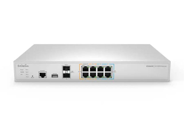 EnGenius Cloud Managed Security Gateway 2 x 2.5 GbE LAN & 6 x 2.5 GbE WAN & 2 SFP+ ports