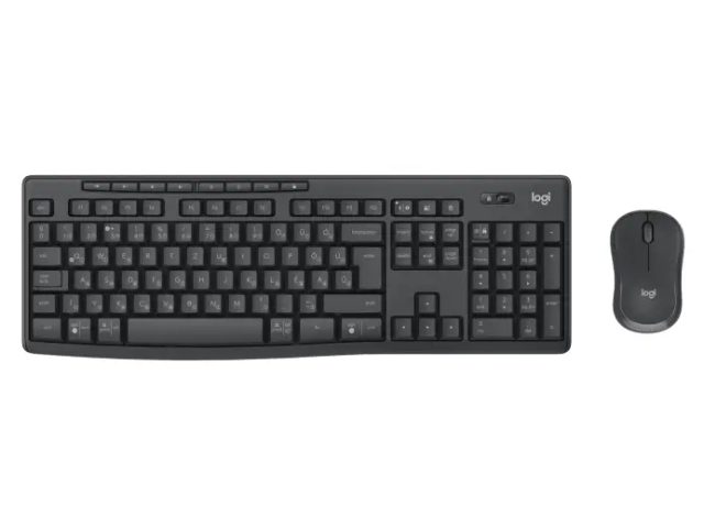 Logitech MK370 Combo for Business keyboard Mouse included Office RF Wireless + Bluetooth QWERTY Hebrew Graphite