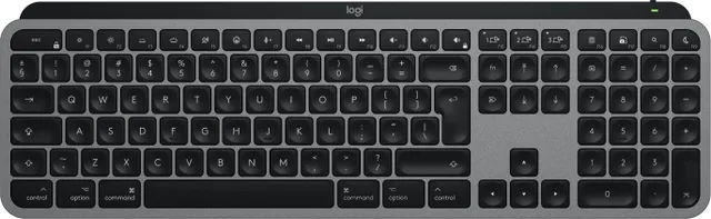 Logitech Master MX Keys S for Mac keyboard Office RF Wireless + Bluetooth QWERTY US International Aluminium, Black