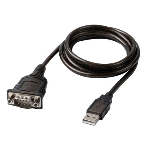 Lindy 43413 serial cable Grey 1.5 m USB Type-A RS-232