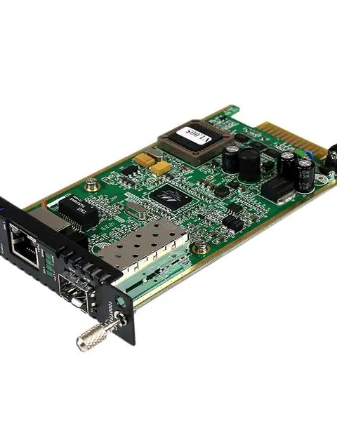 StarTech.com Gigabit Ethernet Fiber Media Converter Card Module with Open SFP Slot