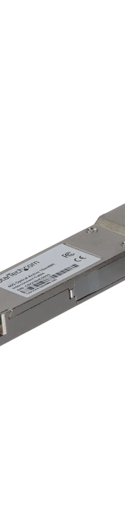 StarTech.com Cisco QSFP-H40G-AOC15M Compatible 5m/16.4ft 40G QSFP+ to QSFP+ AOC Cable - 40GbE QSFP+ Active Optical Fiber - 40Gbps QSFP Plus/Transceiver Module Cable - Firepower ASR1000