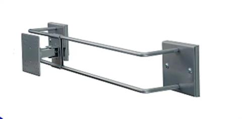 R-Go Tools R-Go Alternative Wall Mount, up to 27", Max weight 10kg, adjustable, silver
