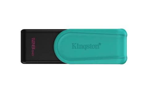 Kingston Technology DataTraveler 128GB Portable USB 3.2 Gen 1 Exodia S (Black/Turquoise)