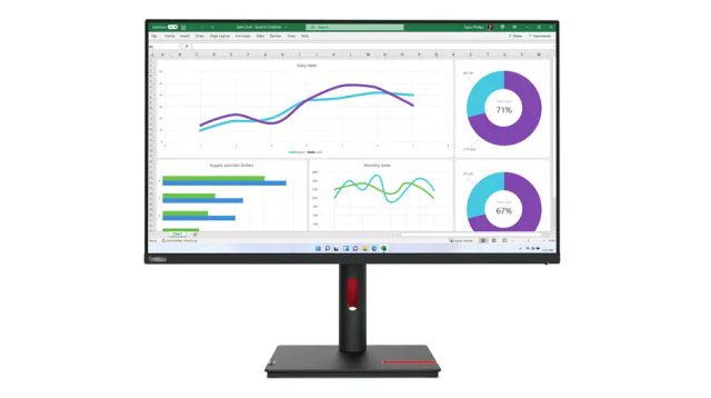 Lenovo ThinkVision T32h-30 computer monitor 80 cm (31.5") 2560 x 1440 pixels Quad HD LED Black